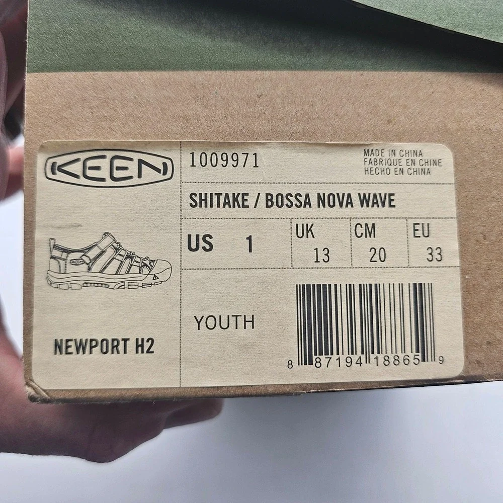 Keen Shoes KIDS Size 1 Brown Newport H2 Sandals Water Hiking Outdoor 1009971